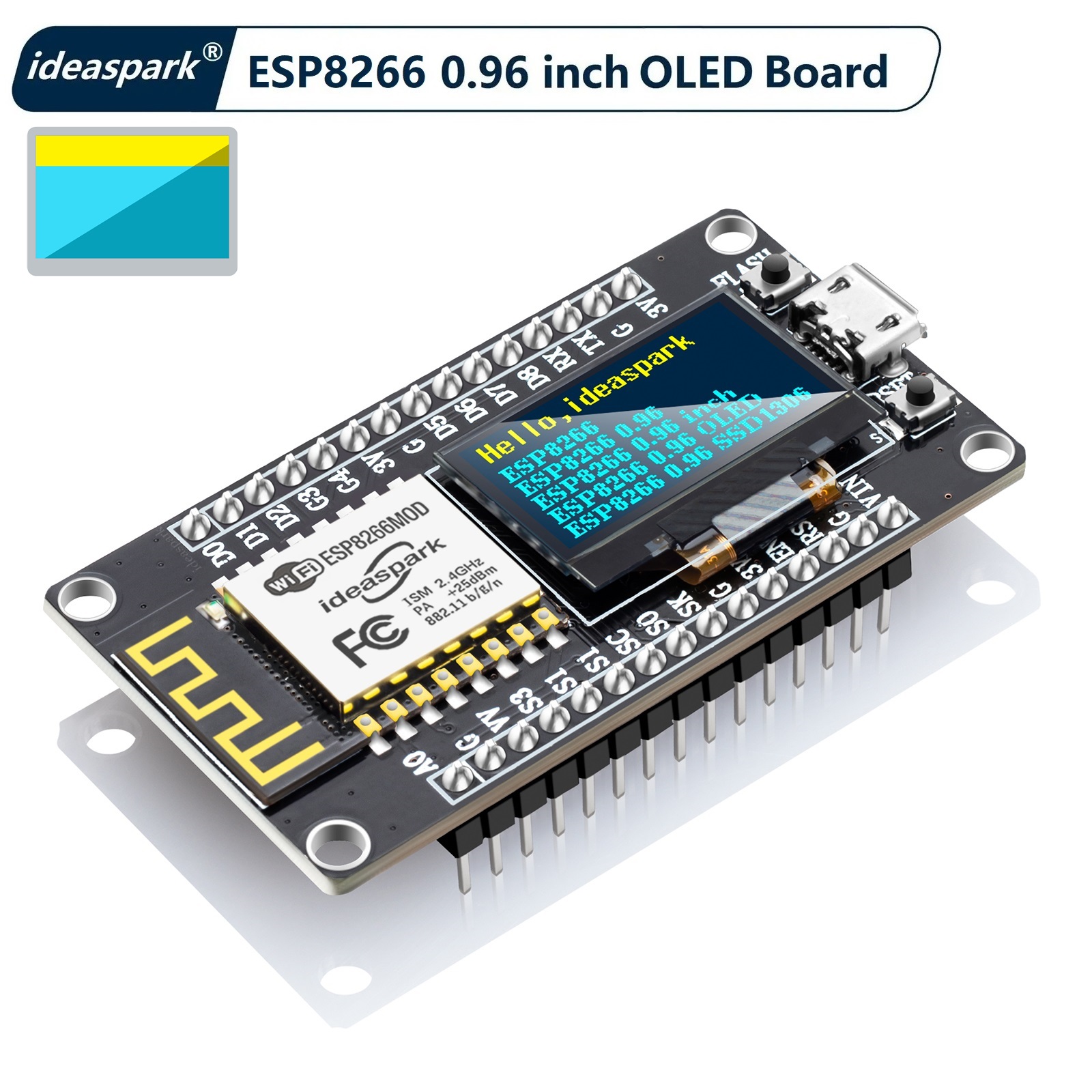 Esp8266 Nodemcu Board - NodeMCU ESP8266 Entwicklungsboard mit 0,96'' OLED-Display,