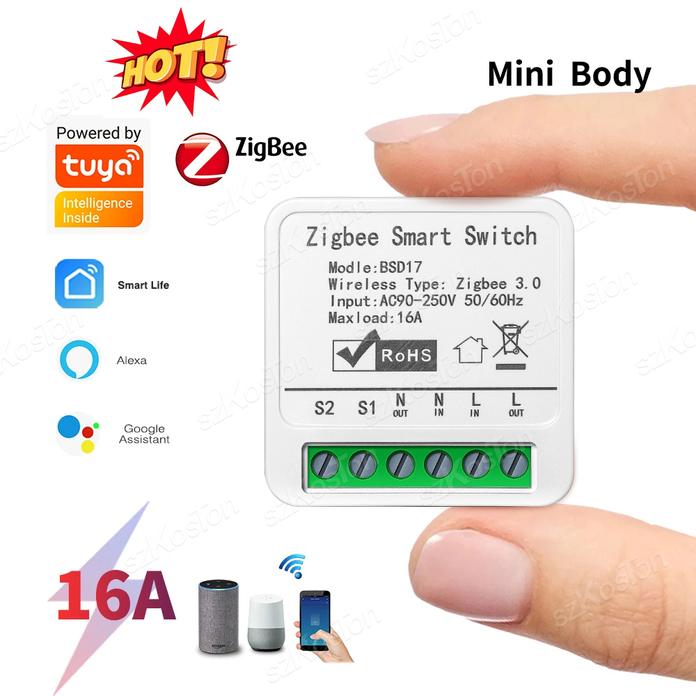 Home Automation Diy - 16A Tuya ZigBee Smart Switch Modul