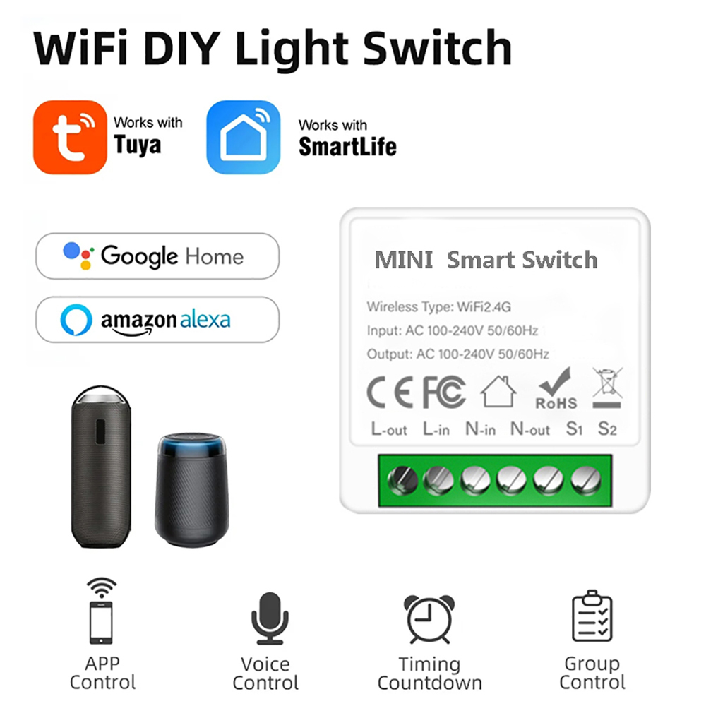 2-Wege-Steuerung Tuya Mini 16A – Home Automation Diy Bewertung und Preis